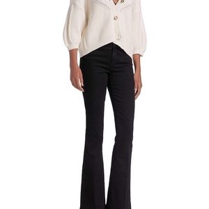 L’AGENCE Elysee low rise flare noir jeans